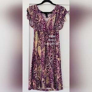 H&M casual purple dress